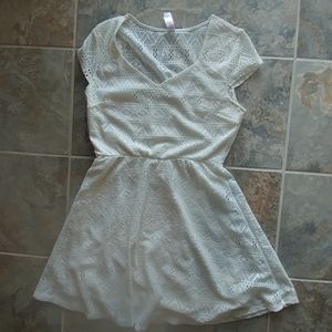 No boundaries, fit & flare dress, white, size L